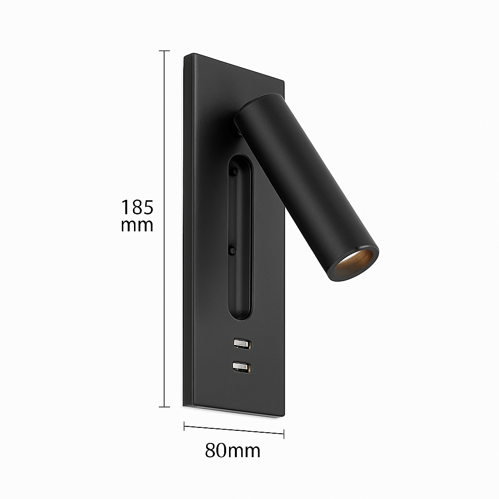 applique murale d'intérieur haute qualité avec chargeur usb