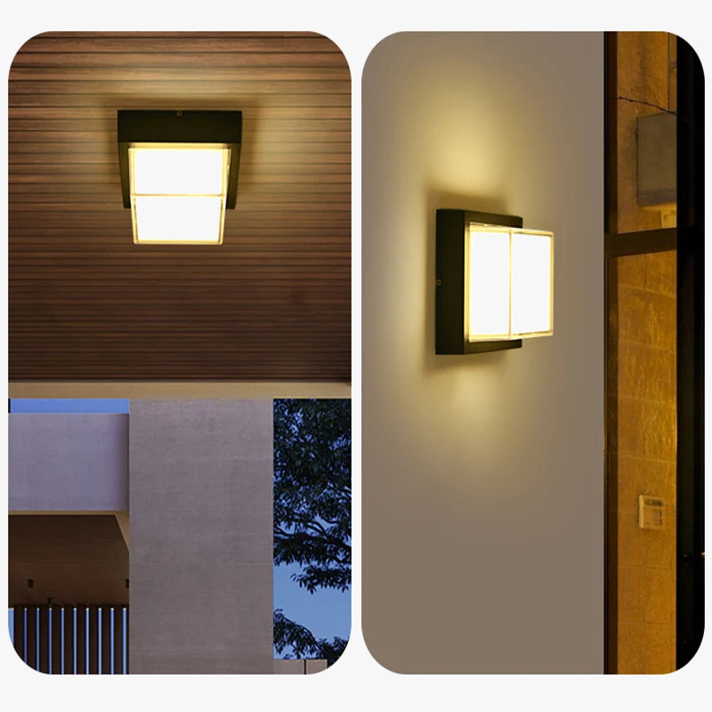 applique murale de jardin étanche à led durable pour extérieur