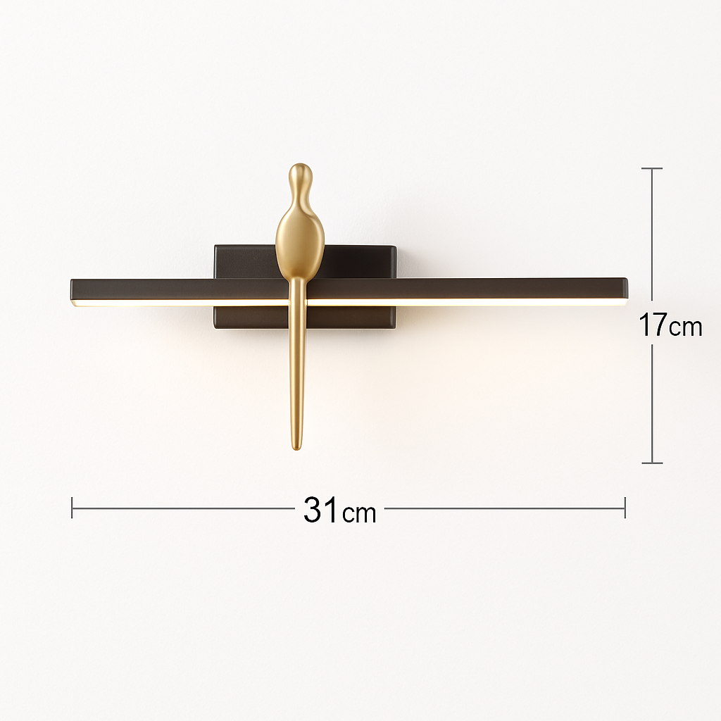 applique murale de luxe en cuivre design minimaliste haut de gamme