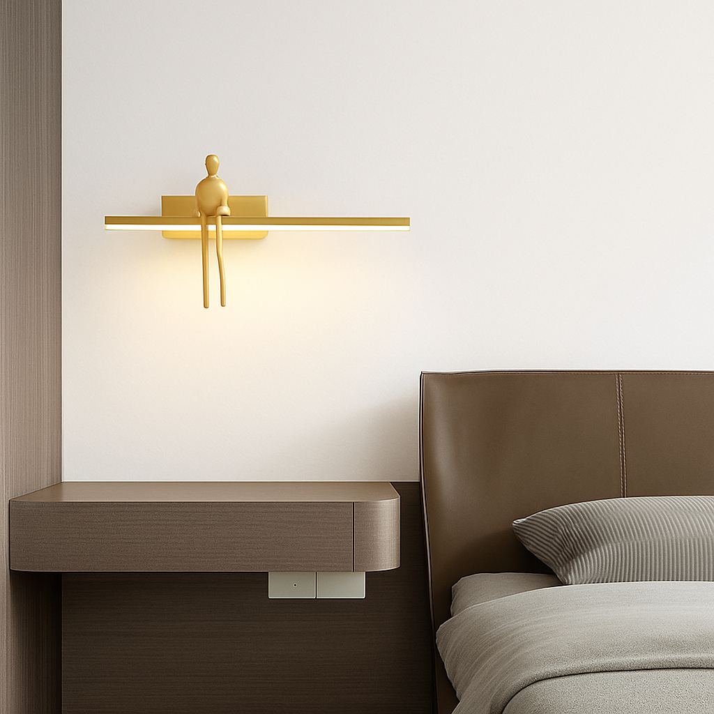 applique murale de luxe en cuivre style minimaliste italien