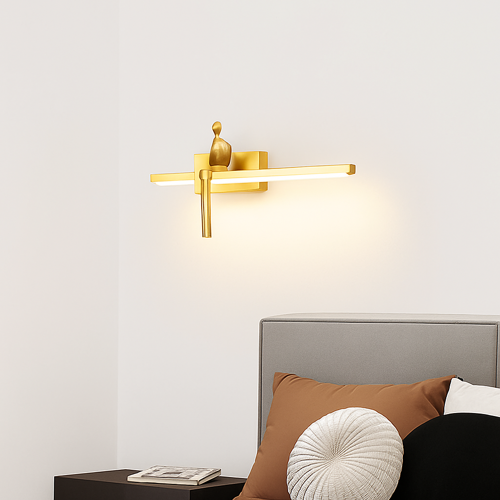 applique murale de luxe en cuivre style minimaliste italien