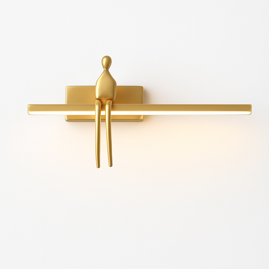 applique murale de luxe en cuivre style minimaliste italien