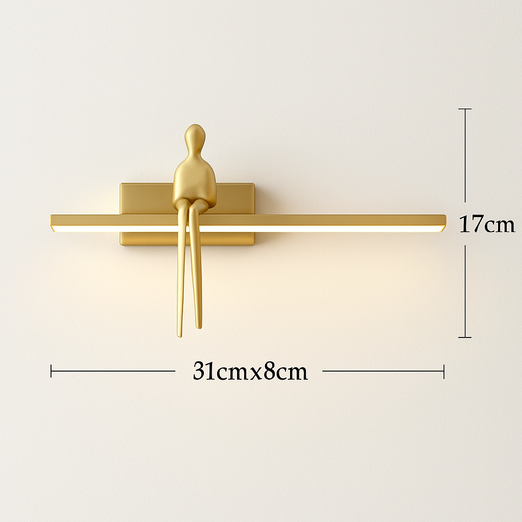 applique murale de luxe en cuivre style minimaliste italien