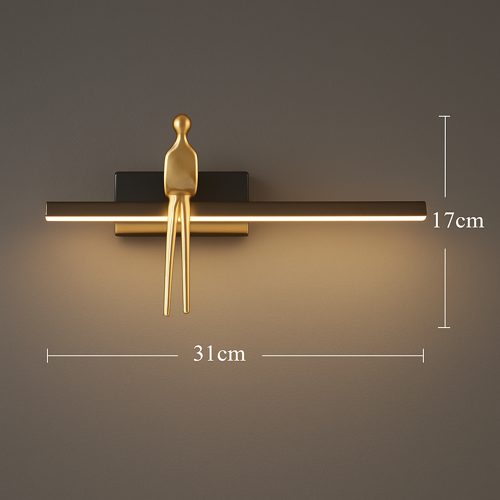 applique murale de luxe en cuivre style minimaliste italien