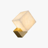 Applique murale de luxe en jade Luminaires LED modernes décoration de la maison étude salon chambre chevet carré en marbre Luminaires