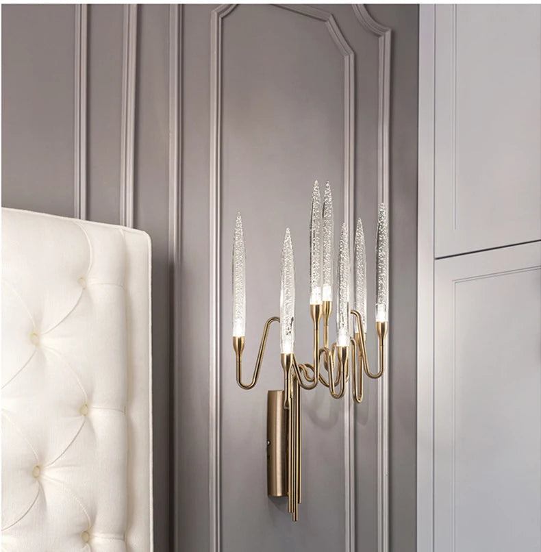 applique murale de luxe led g4 pour hôtel wf-w32-7d