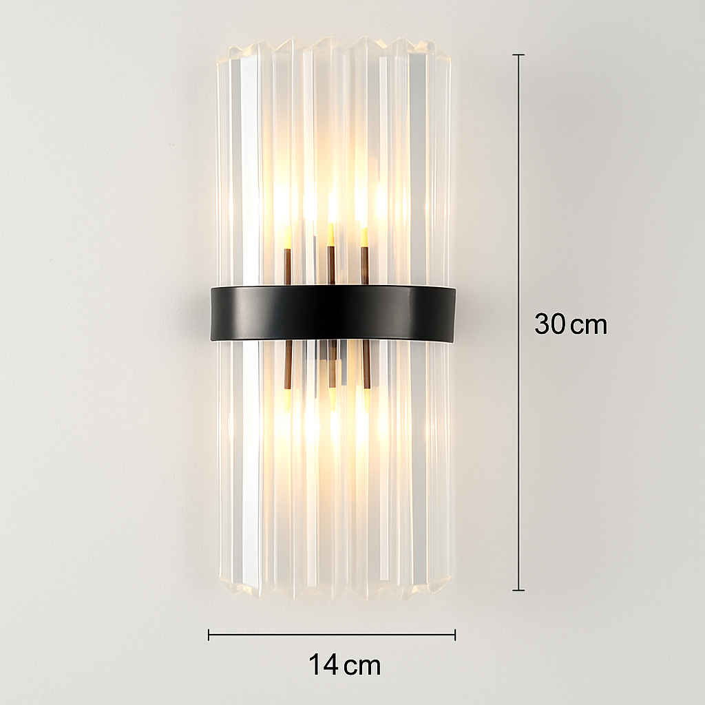Applique murale de luxe LED moderne en or