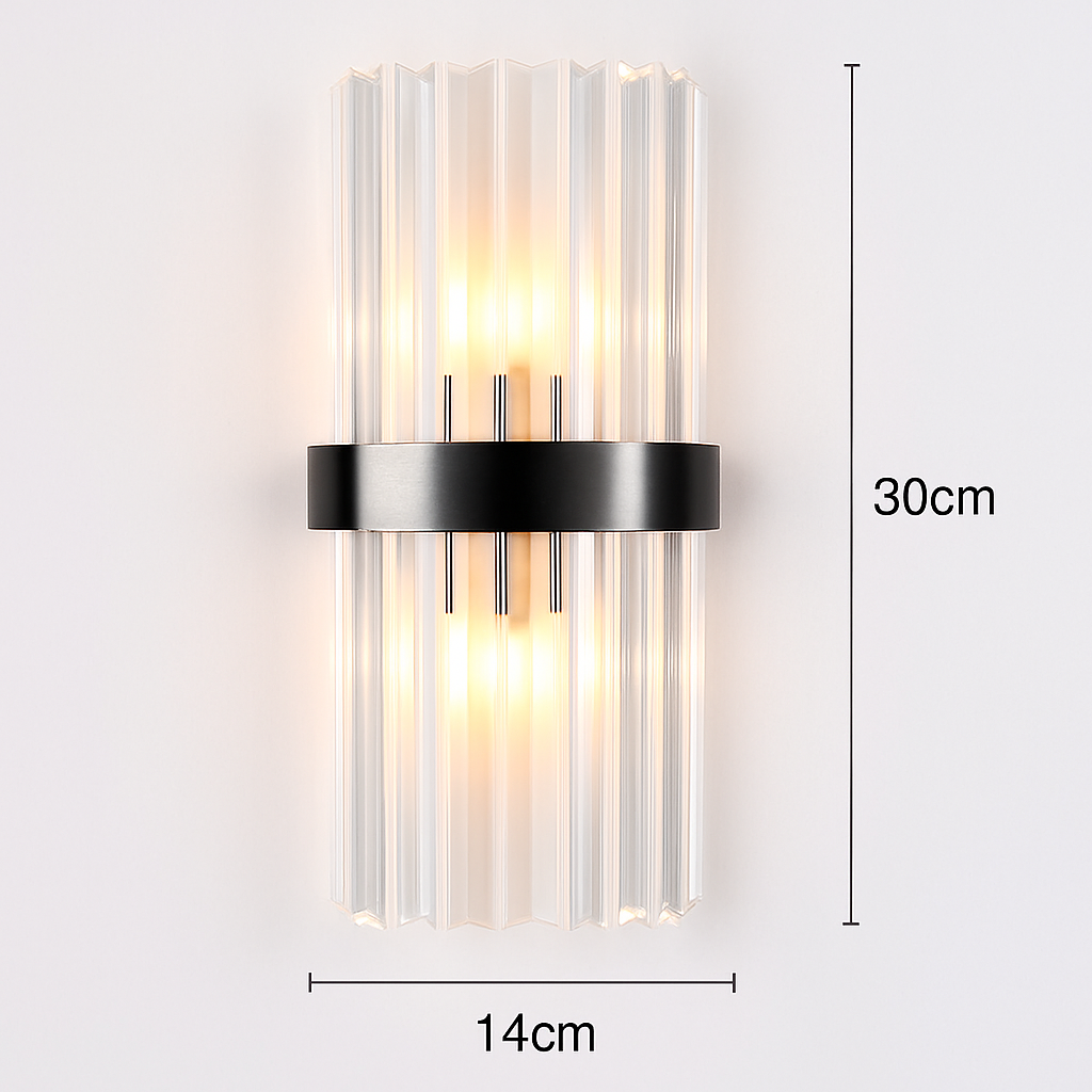 Applique murale de luxe LED moderne en or