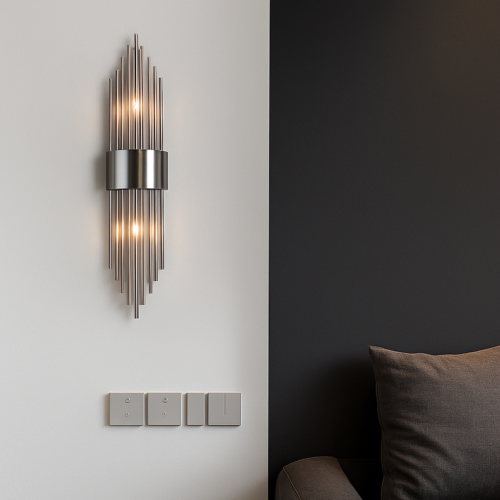 Applique murale de luxe LED moderne en or