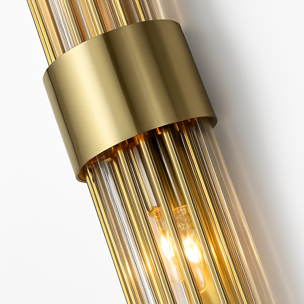 Applique murale de luxe LED moderne en or