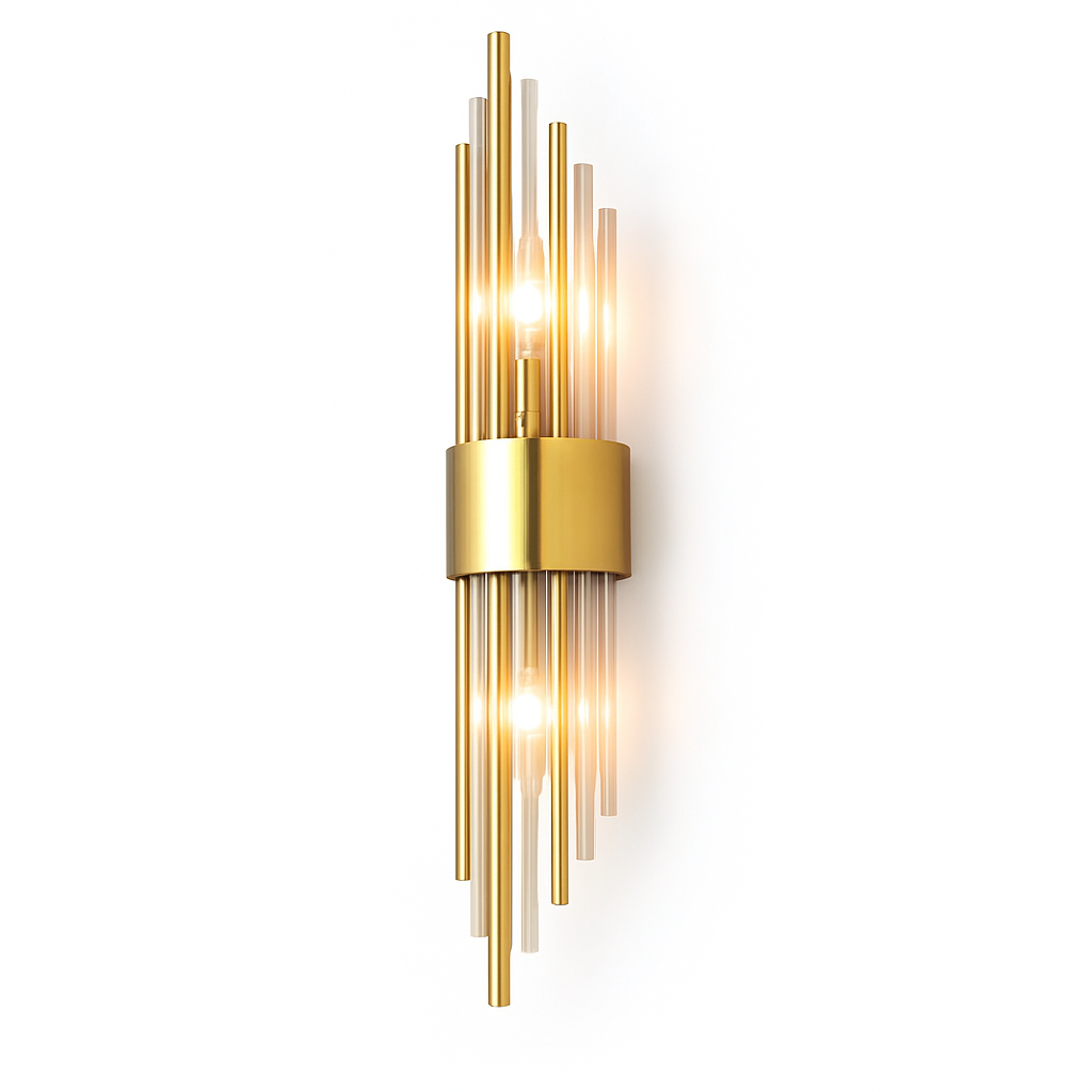 Applique murale de luxe LED moderne en or