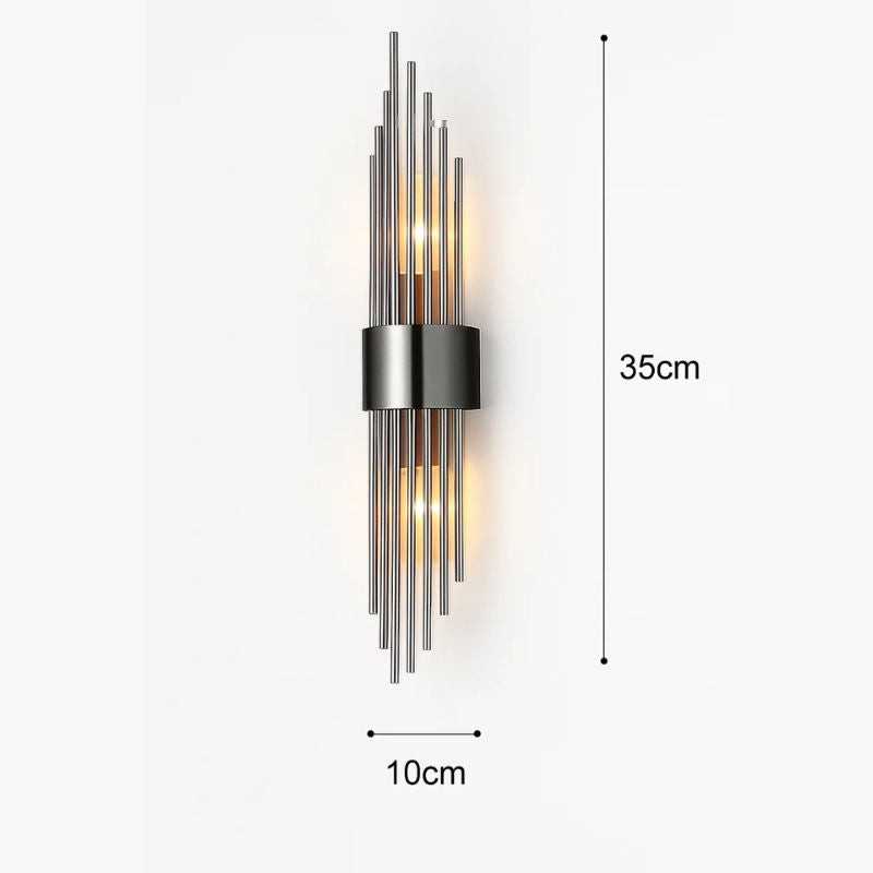 Applique murale de luxe LED moderne en or