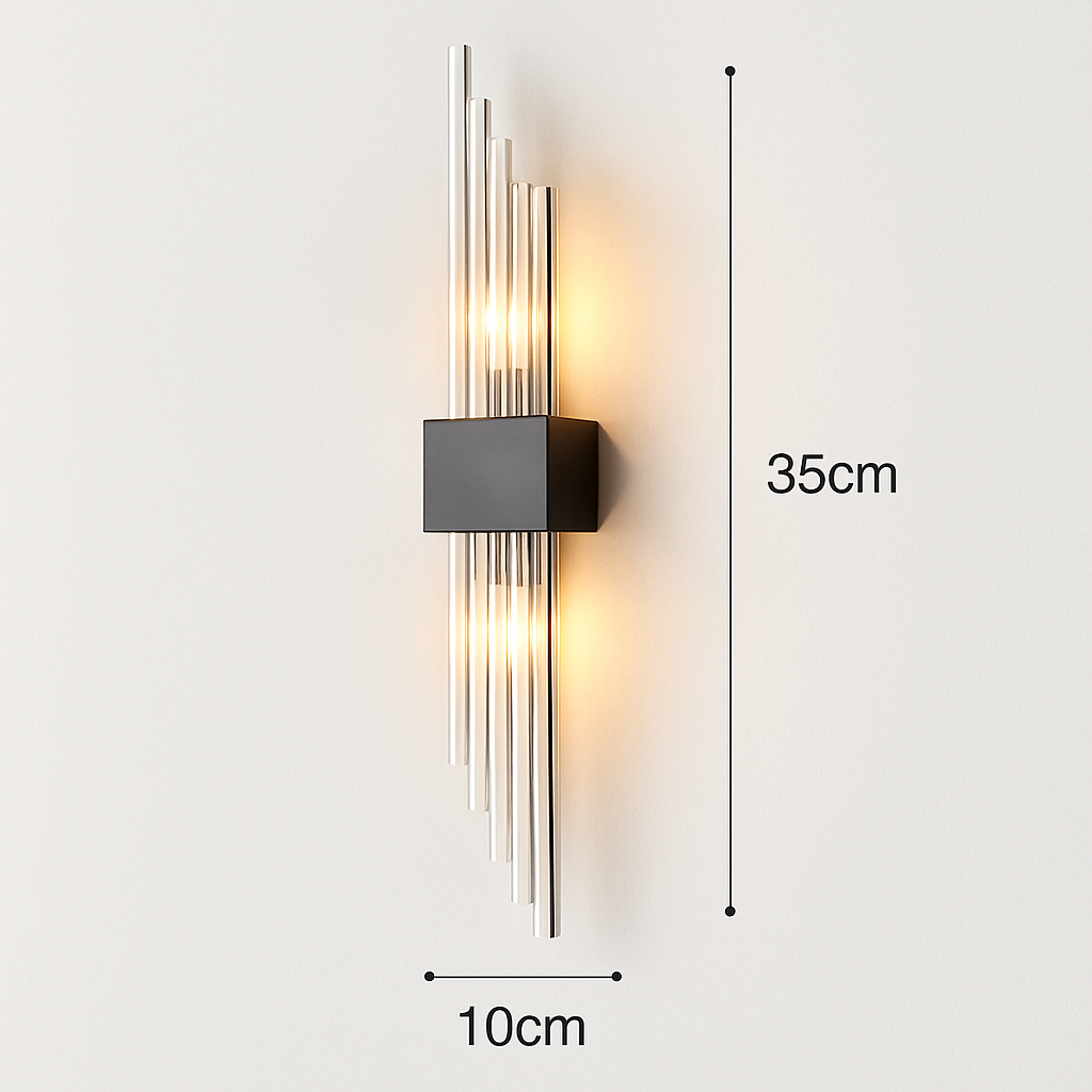 Applique murale de luxe LED moderne en or