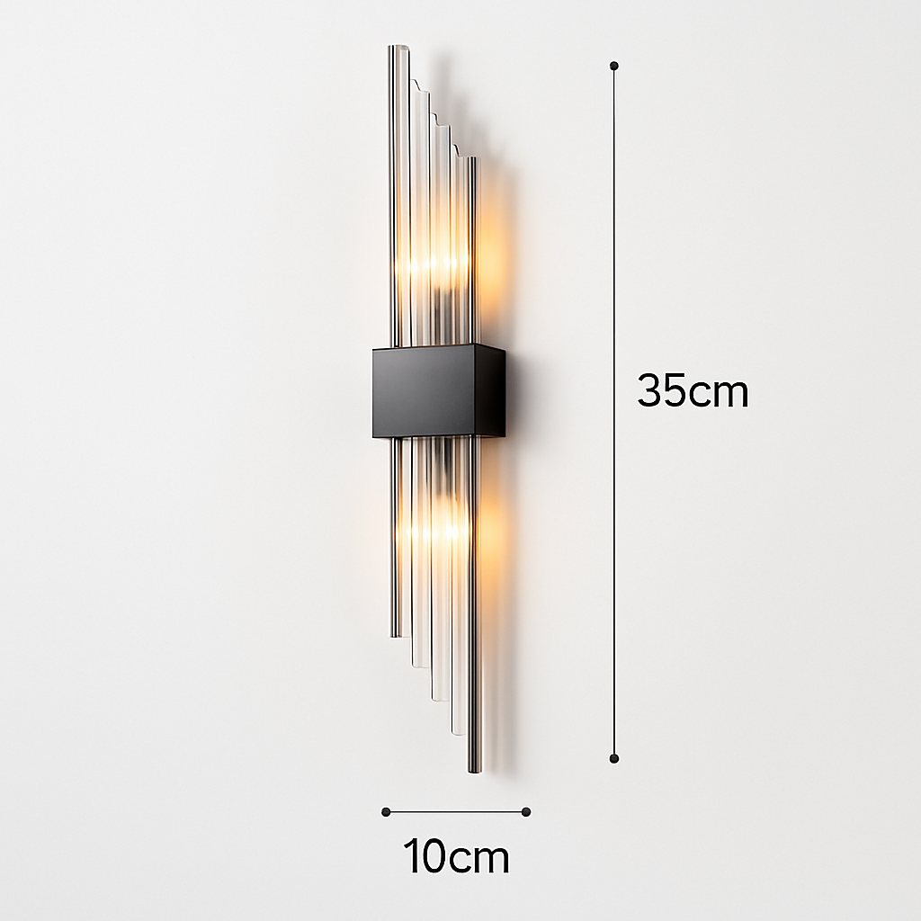 Applique murale de luxe LED moderne en or