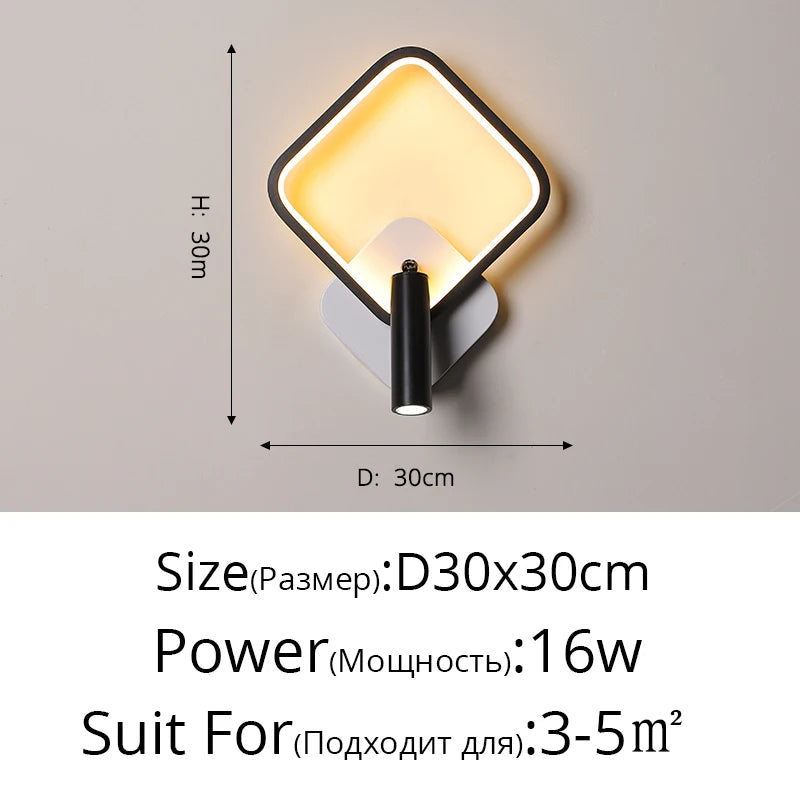 applique murale de luxe ronde moderne minimaliste pour maison