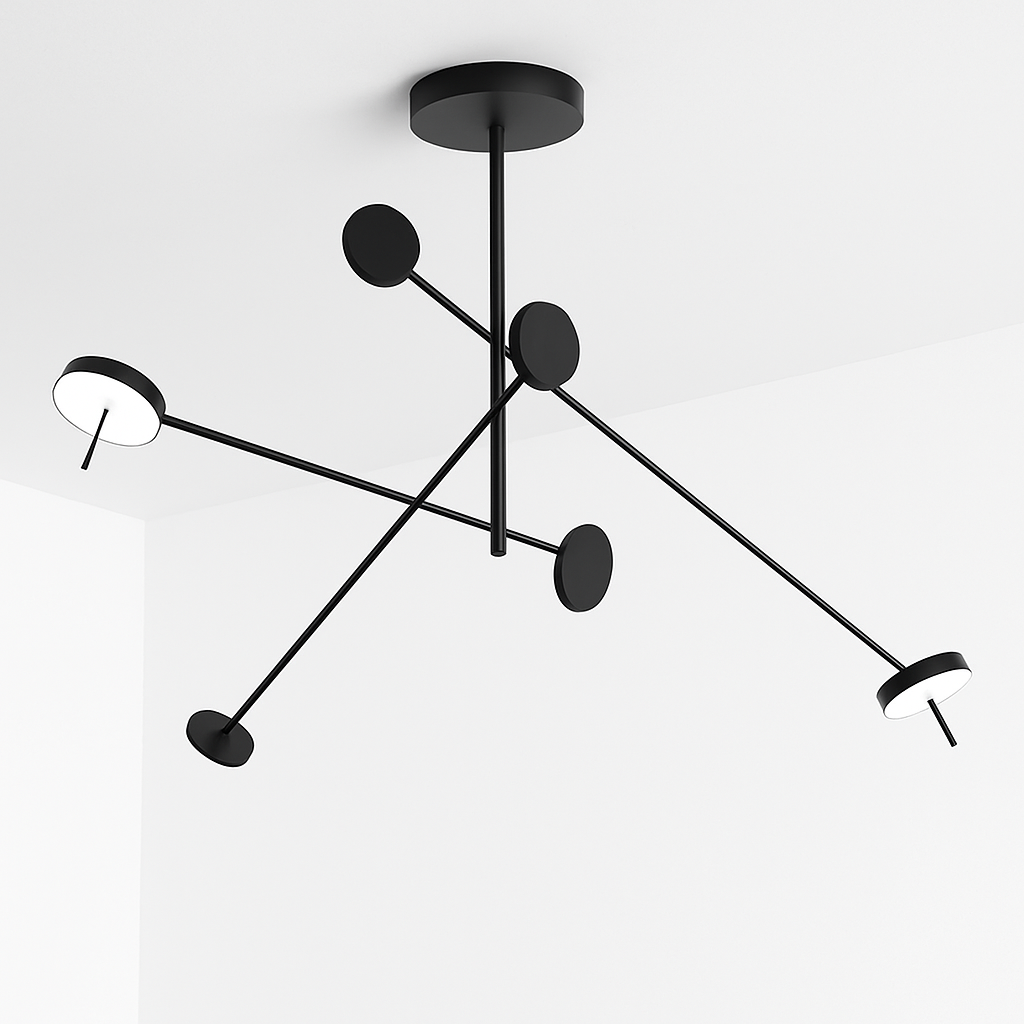 applique murale design avec bras pivotant réglable et poteau flexible
