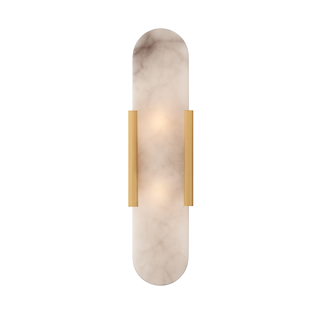 Applique murale design cylindrique effet marbre Aïda