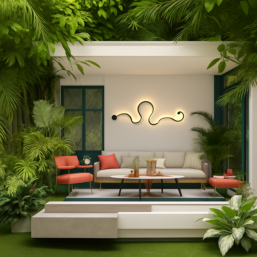 Applique murale design à LED art déco