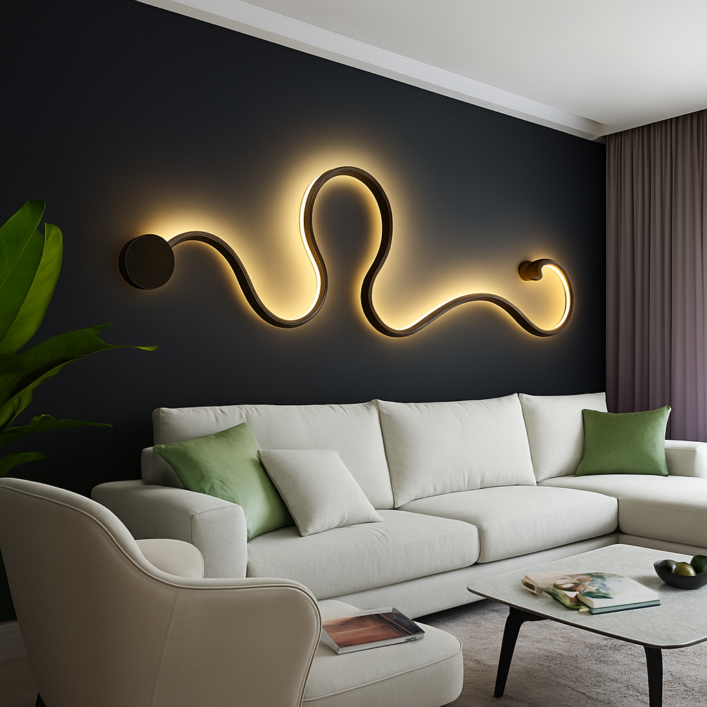 Applique murale design à LED art déco
