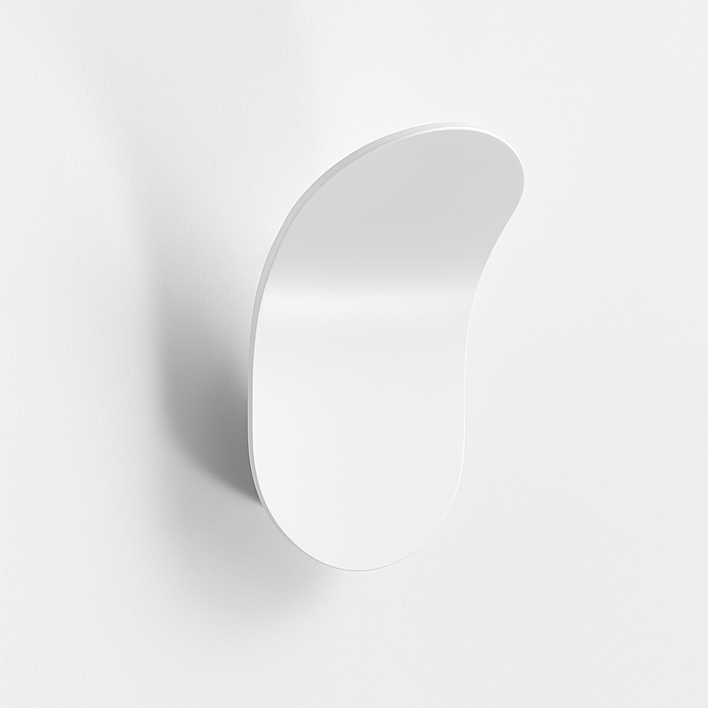 Applique murale design à LED avec abat-jour courbé en métal style Wake
