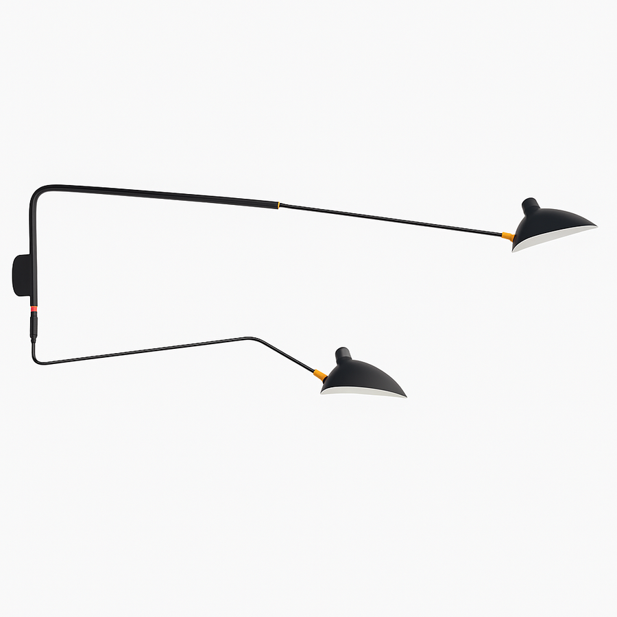 Applique murale design LED dirigeable style retro Swing