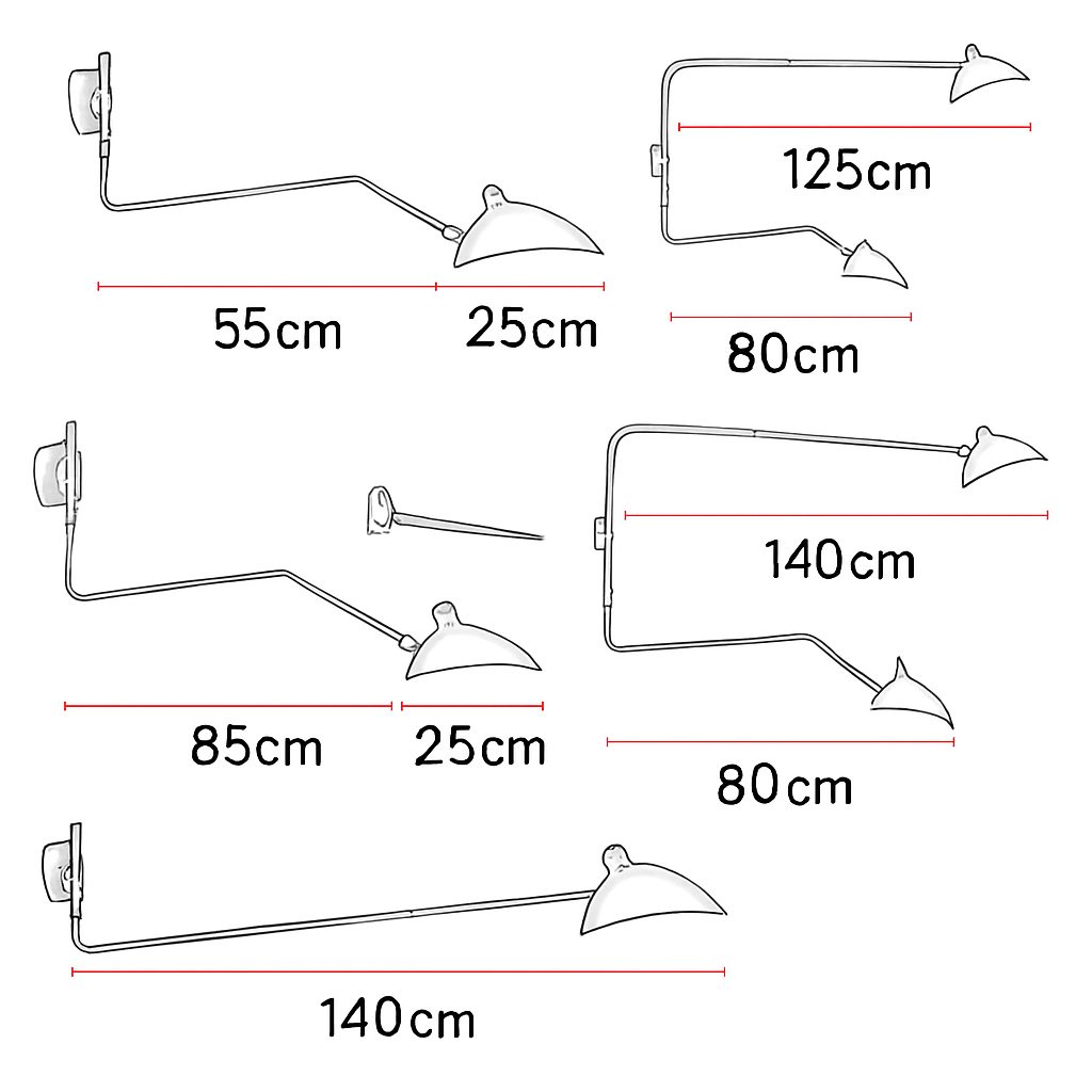 Applique murale design LED dirigeable style retro Swing