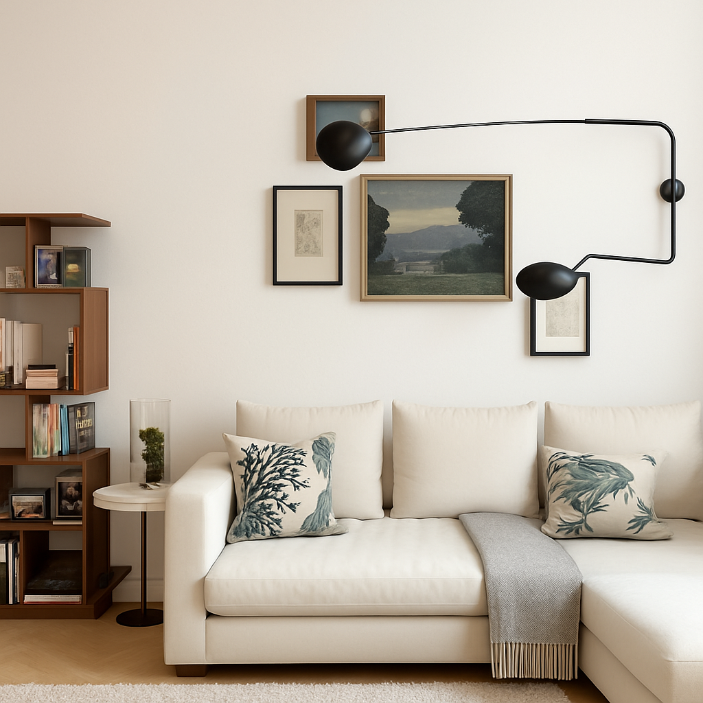 Applique murale design LED dirigeable style retro Swing