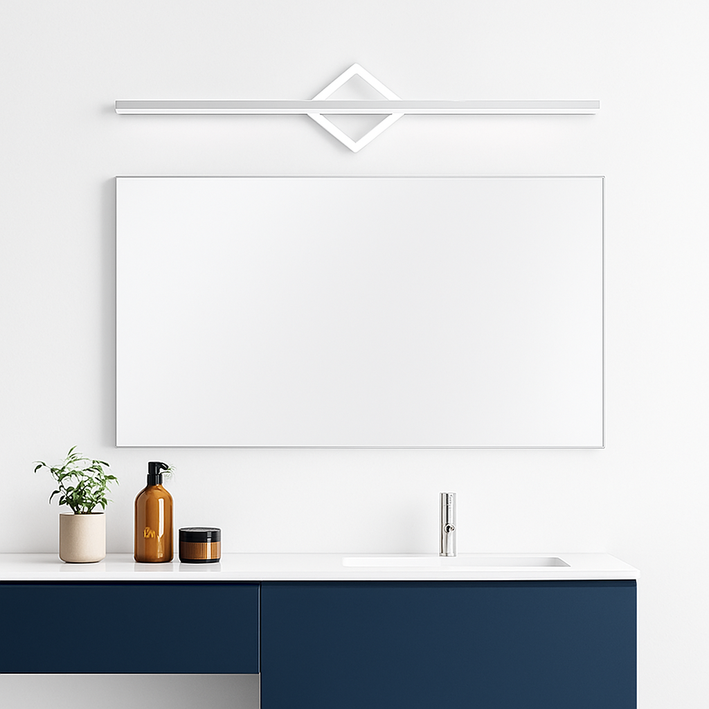 Applique murale design LED dorée ou blanche Mirror