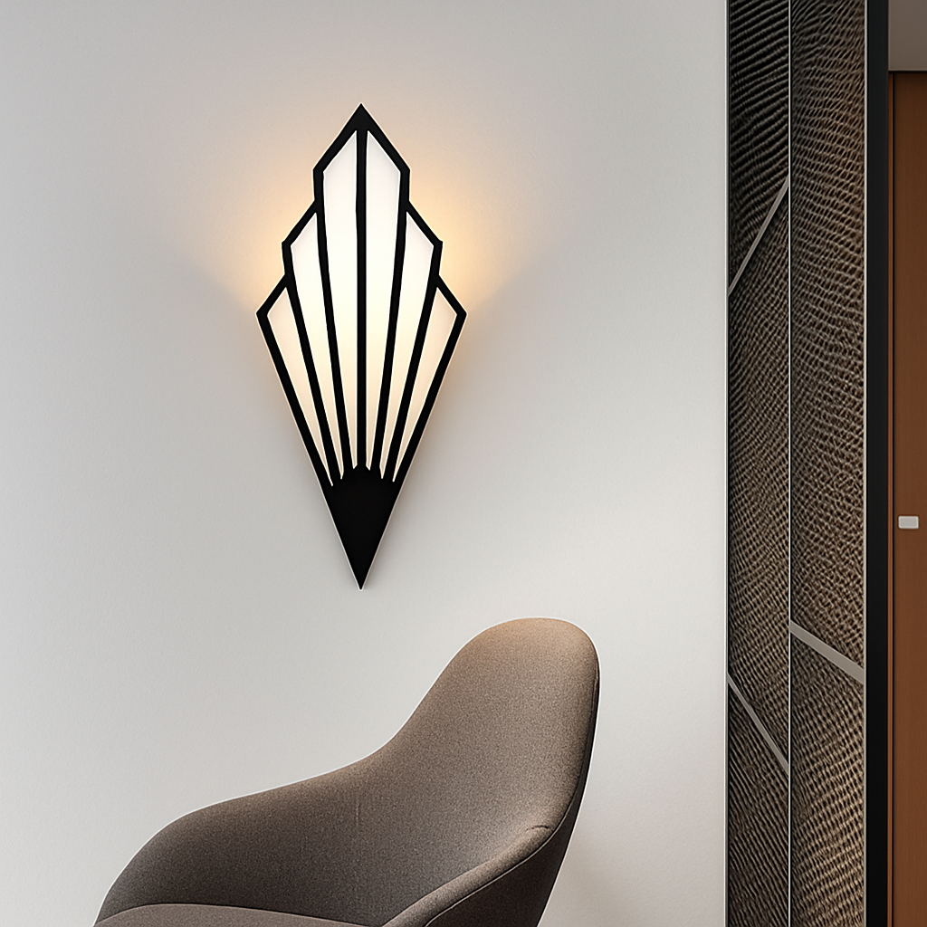 Applique murale design LED en métal de forme triangulaire Bumbee