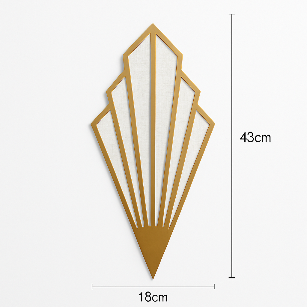 Applique murale design LED en métal de forme triangulaire Bumbee