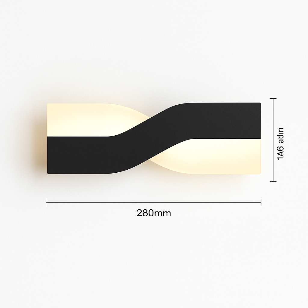 Applique murale design à LED en métal Loft Mirror
