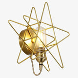 Applique murale design LED en métal doré style Galaxie
