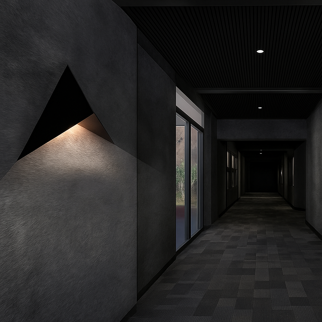 Applique murale design à LED en triangle métal Loft