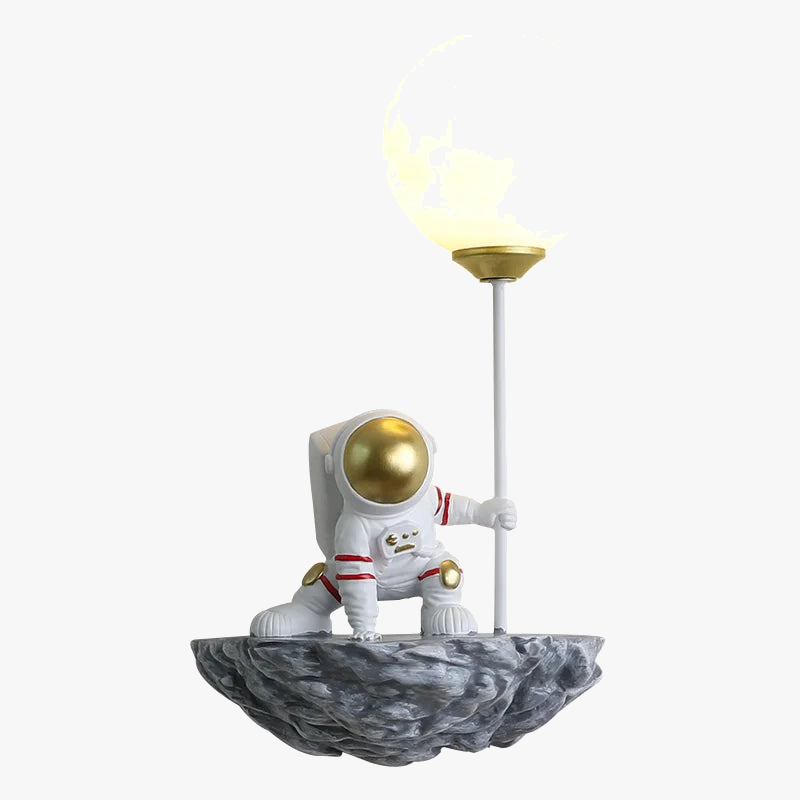 applique murale dessin animé astronaute lampe led pour enfants