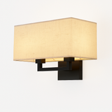 applique murale double tête en tissu style nordique moderne