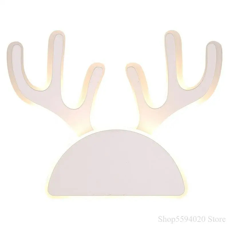applique murale en acrylique tête de cerf pour chambre d enfant