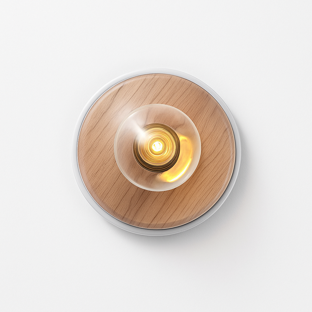 applique murale en bois au style minimaliste moderne
