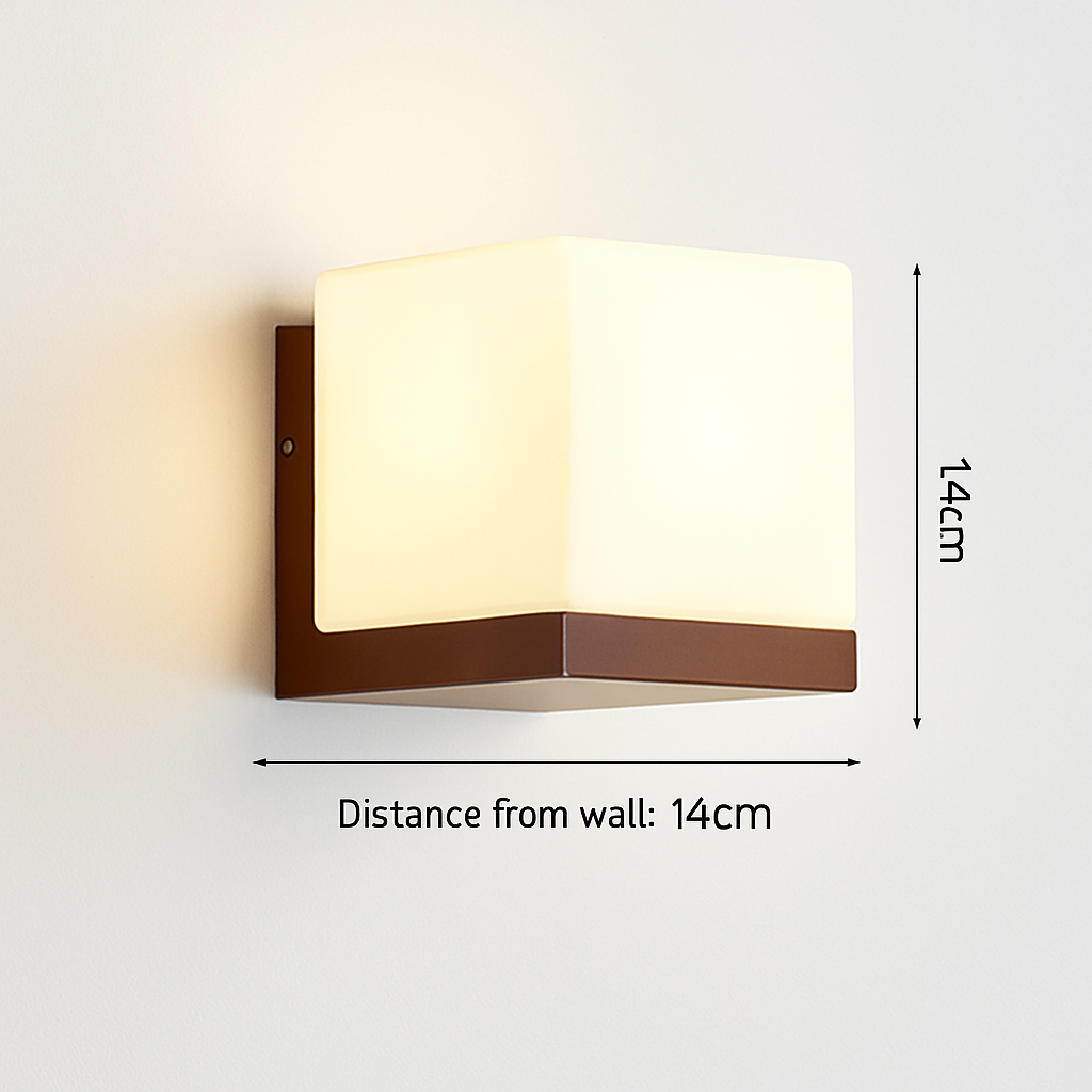 applique murale en bois avec ampoule led pour intérieur