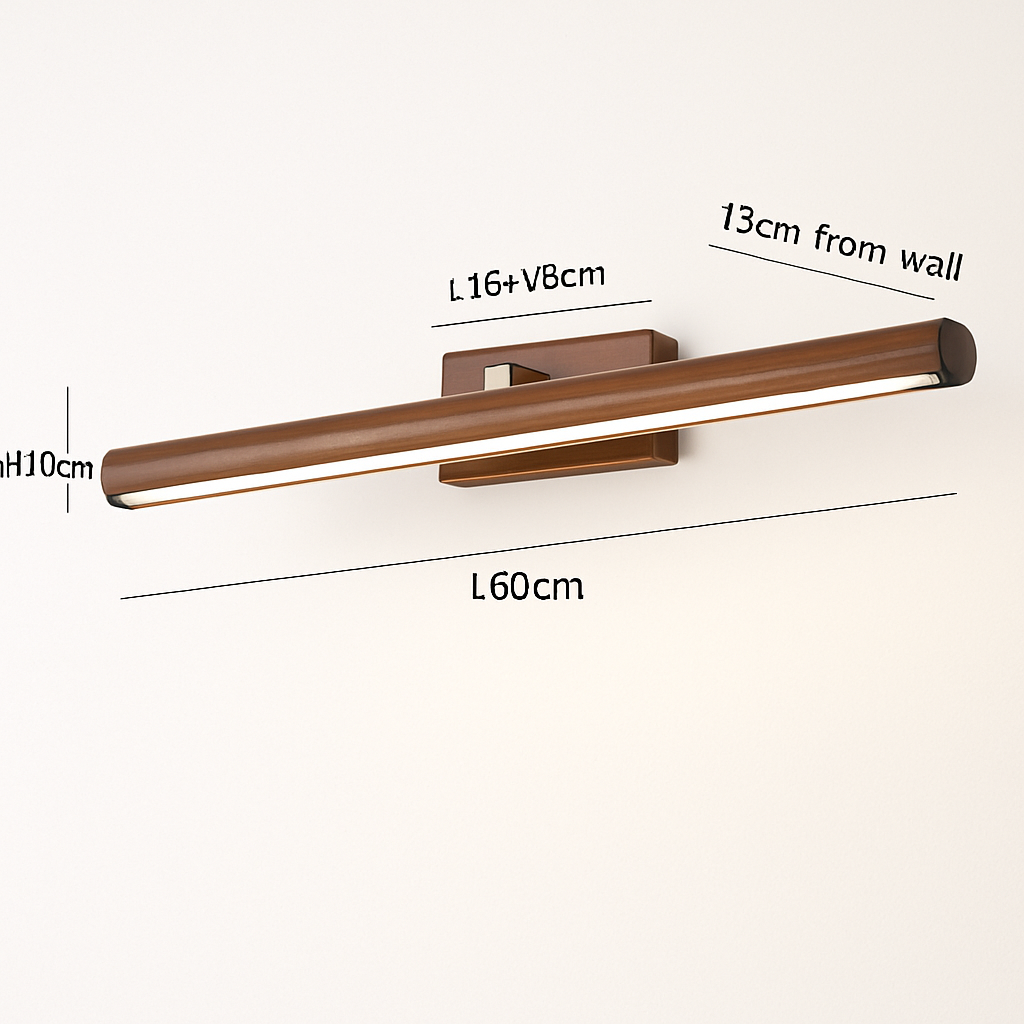 applique murale en bois avec angle réglable créative pour décoration intérieure