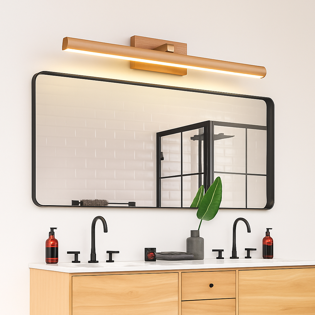 applique murale en bois avec angle réglable créative pour décoration intérieure