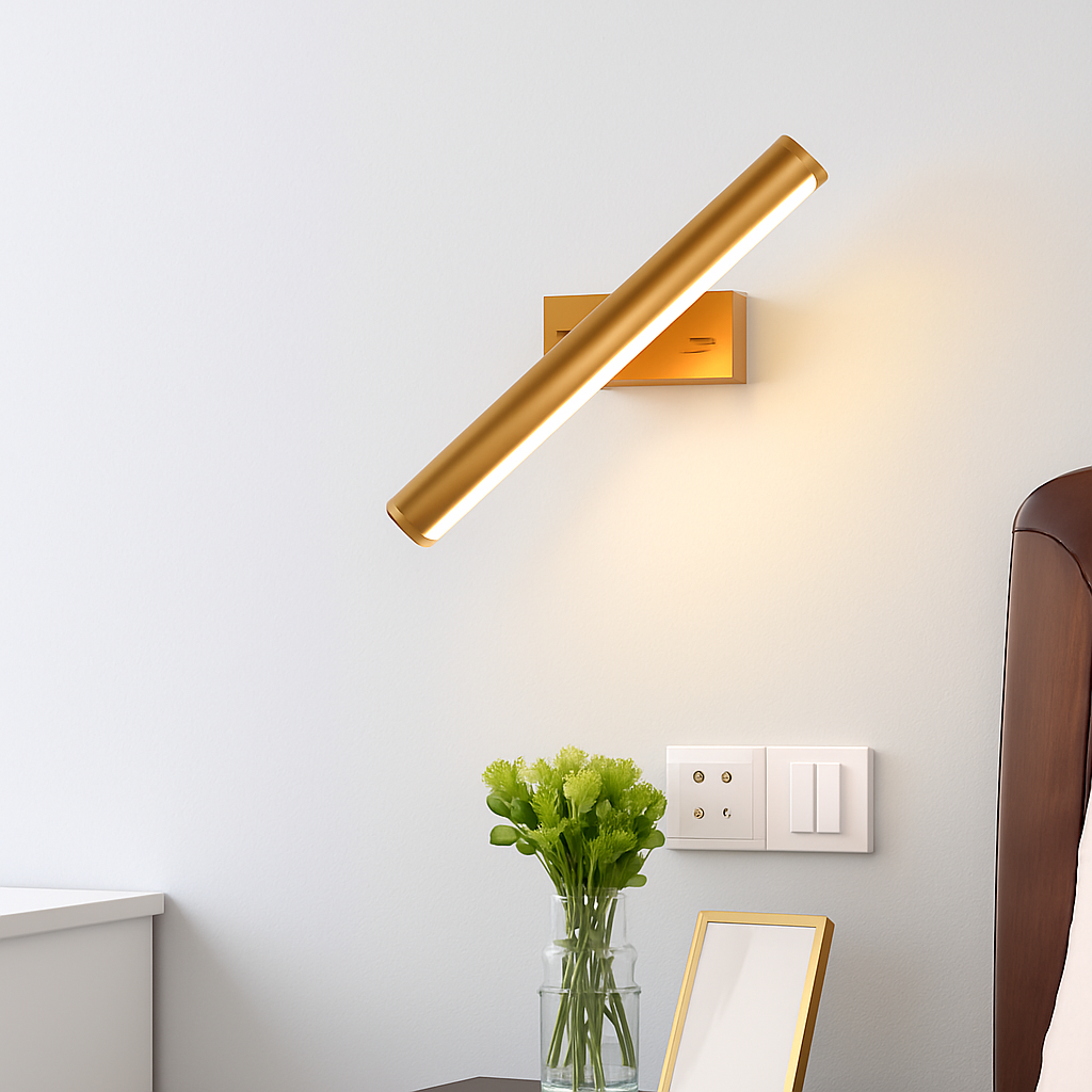 applique murale en bois avec angle réglable créative pour décoration intérieure