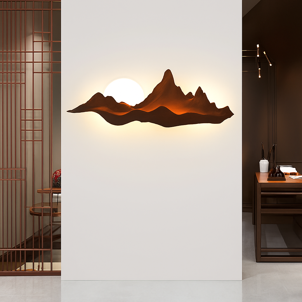 applique murale en bois design moderne pour intérieur lumineux