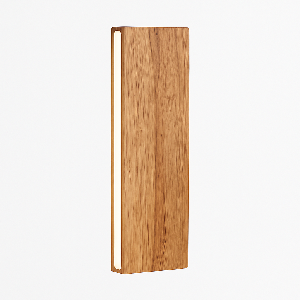 applique murale en bois massif pour éclairage intérieur décoratif