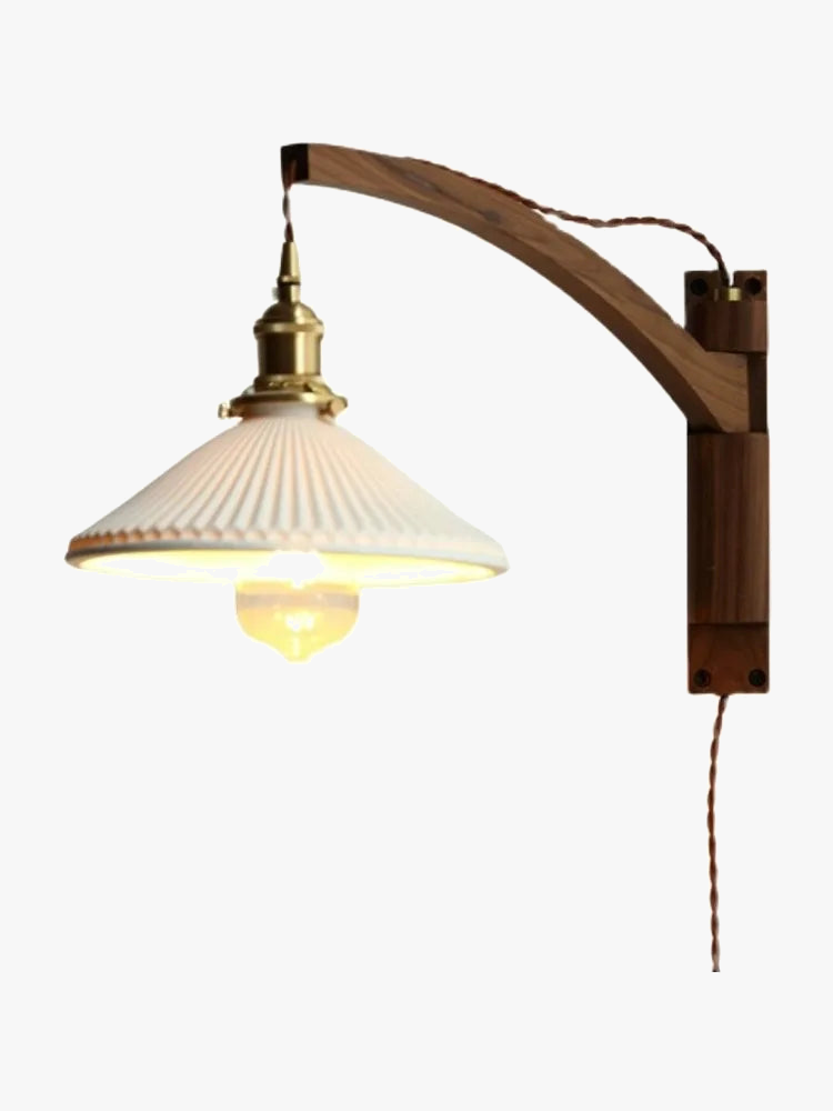 applique murale en bois massif style pêche pour intérieur