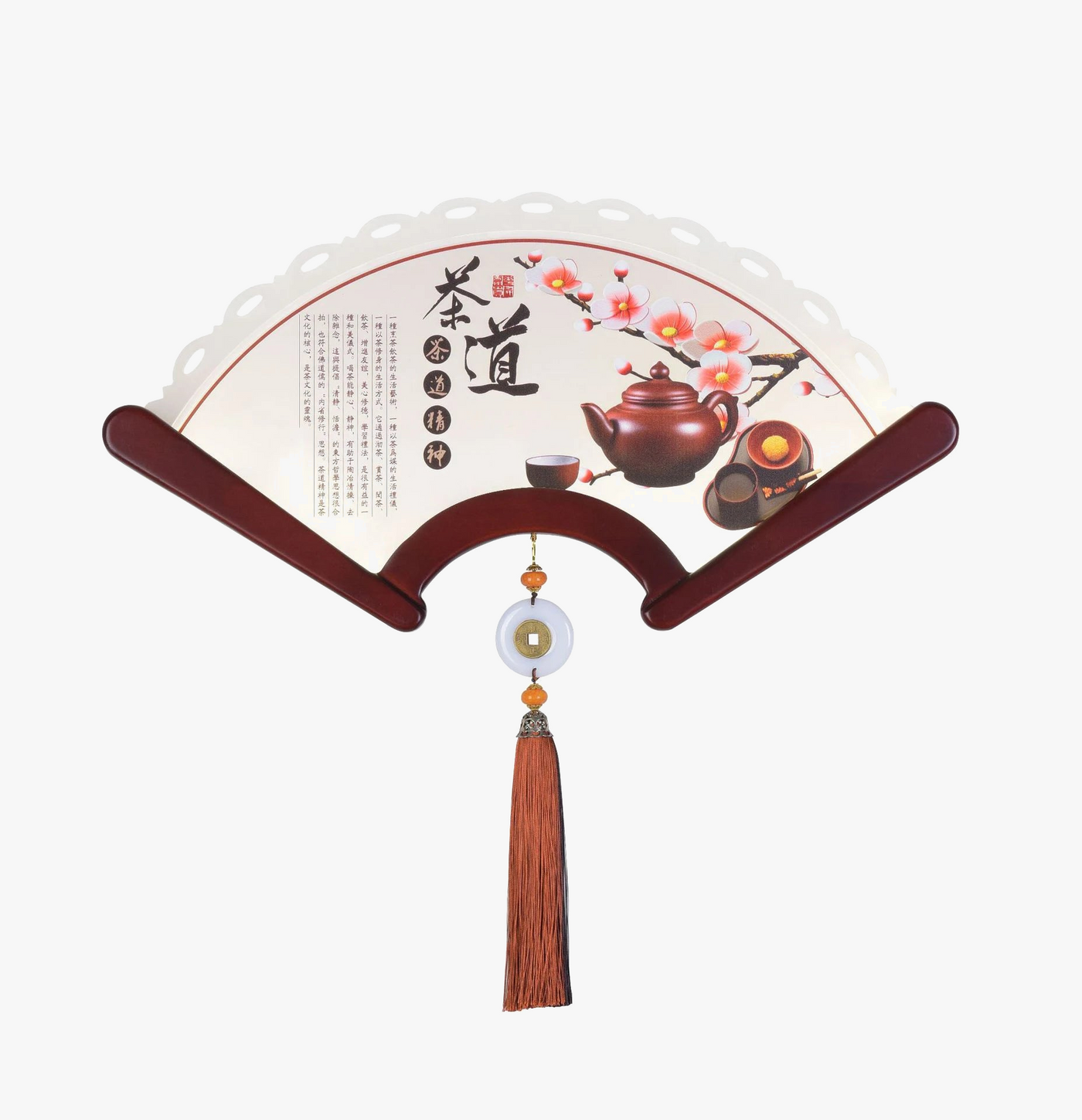 applique murale en bois éventail style rétro japonais à LED