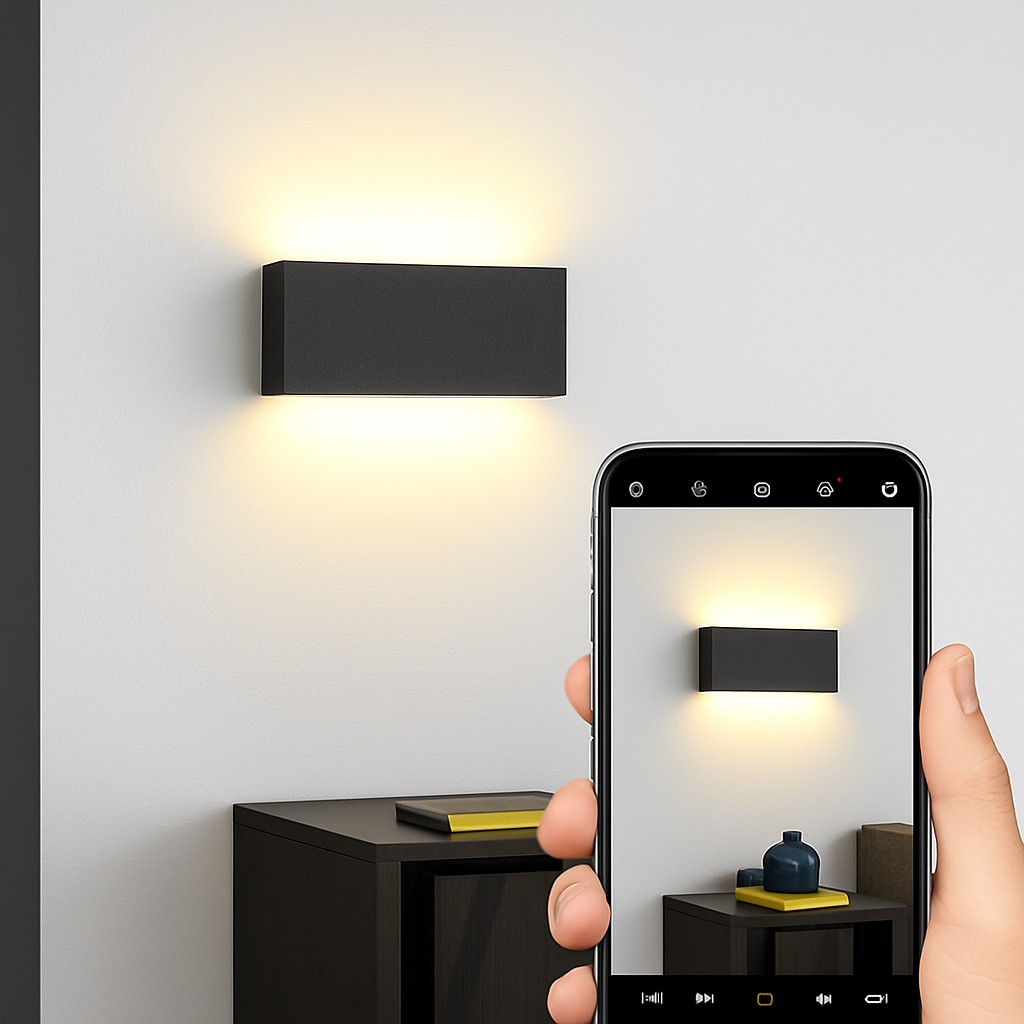 applique murale en brique dorée pour intérieur moderne éclairage led