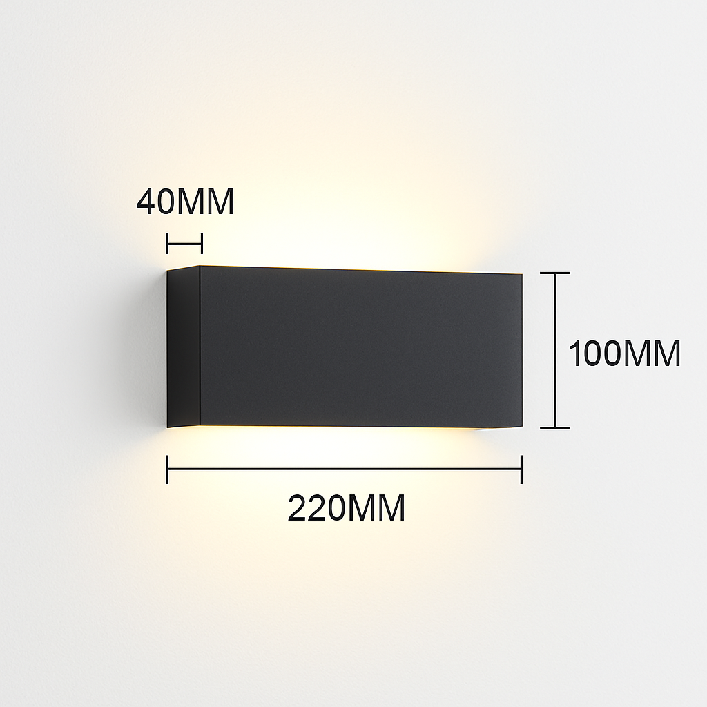 applique murale en brique dorée pour intérieur moderne éclairage led