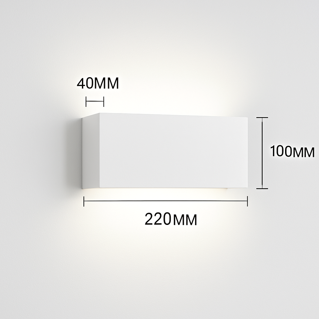 applique murale en brique dorée pour intérieur moderne éclairage led