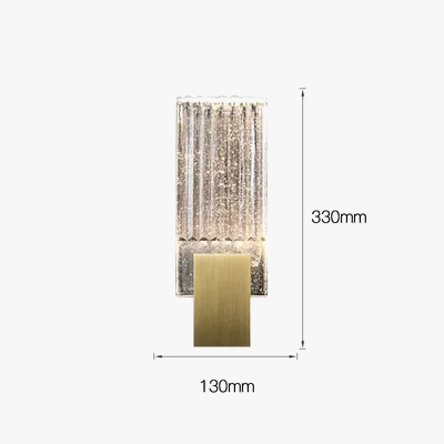 applique murale en cristal design moderne minimaliste pour étude et détente