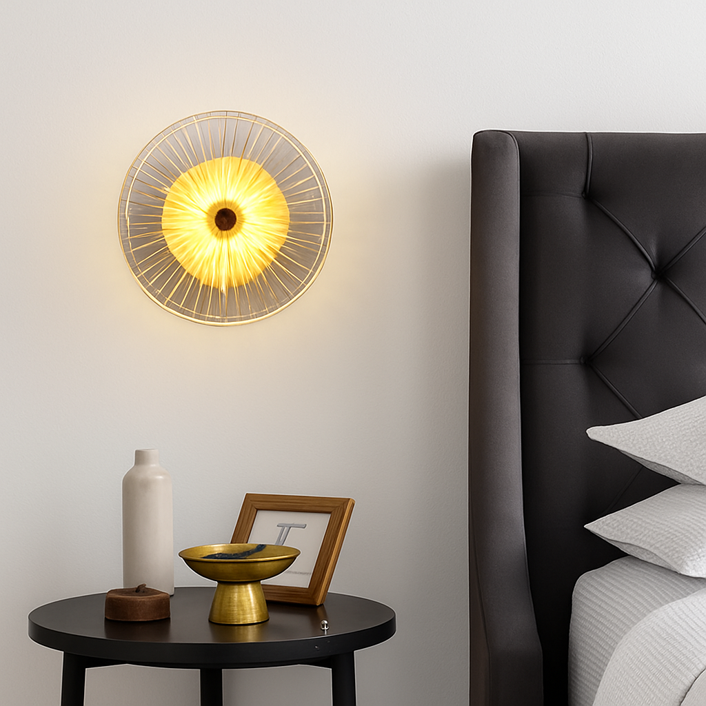 applique murale en cristal design moderne pour intérieur décoratif